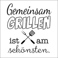 Ambiente Home Ambiente Motivserviette 33x33cm Gemeinsam Grillen 8712159181449 Ambiente