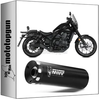 MIVV Auspuff HR-1 schwarz/Carbon lang für CMX 1100 Rebel 2022-2024