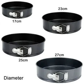 Intirilife 4-teiliges Springformen-Set in Grau - Gr.: onesize