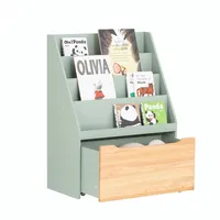 SoBuy Kinderregal KMB95 4 Ablagen MDF grün