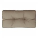 vidaXL Palettenkissen Taupe 70x40x12 cm Stoff