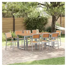 vidaXL Gartenstuhl 56 x 57 x 87 cm braun 8 St.