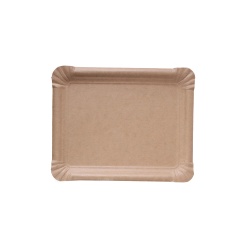 NATURESTAR Pappteller, rechteckig 415125 , 1 Packung = 250 Stück, 16,5 x 20 cm