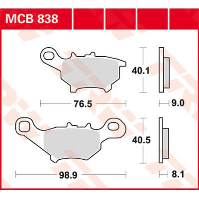 TRW Lucas Remvoering MCB838