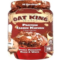 OatKing Oat King Protein Tassenkuchen, 500 g Dose, Double Chocolate Black & White