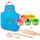 roba Knete Play-Doh Kompaktes Spielset mit FSC-Holzwerkzeugen 6 Knetdosen & Schürze