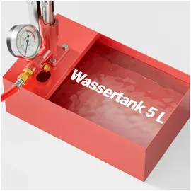Wiltec Befüllpumpe und Prüfpumpe mit 5 l Füllmenge Druckprüfpumpe 25 bar