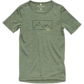 Devold Devold, Unisex, Funktionsshirt, Active Outline Tee 128 Grün, 128