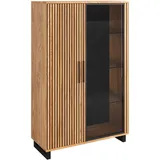 Elfo-Möbel Highboard MARTHA, Eiche teilmassiv - B 105 cm - mit Soft-Close-Funktion - 2 Türen