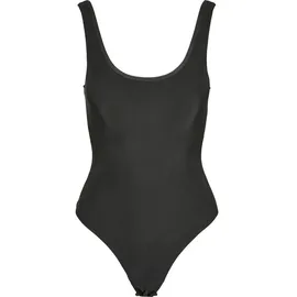 URBAN CLASSICS Ladies Shiny Rib Body - Schwarz