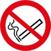 Verbotsschild 100 mm Fol., Rauchen verboten Folie selbstklebend (Ø) 100mm ISO 7010 1St.
