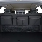 Organizer Mit 9 Fächern, 3 Festen, Verstellbaren Gurten, Vielseitige, Faltbare Kofferraumtasche Für Suvs Und Viele Andere Fahrzeuge