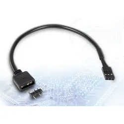 Inter-Tech RGB-LED-Adapter - 3-poliger RGB-Header (M)