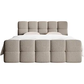 Selsey Boxspringbett 180 x 200 cm H2 Graubeige