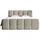 Selsey Boxspringbett 180 x 200 cm H2 Graubeige