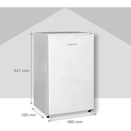 Telefunken CF-31-121-W Kühlschrank (90 l, 821 mm hoch, Weiß)