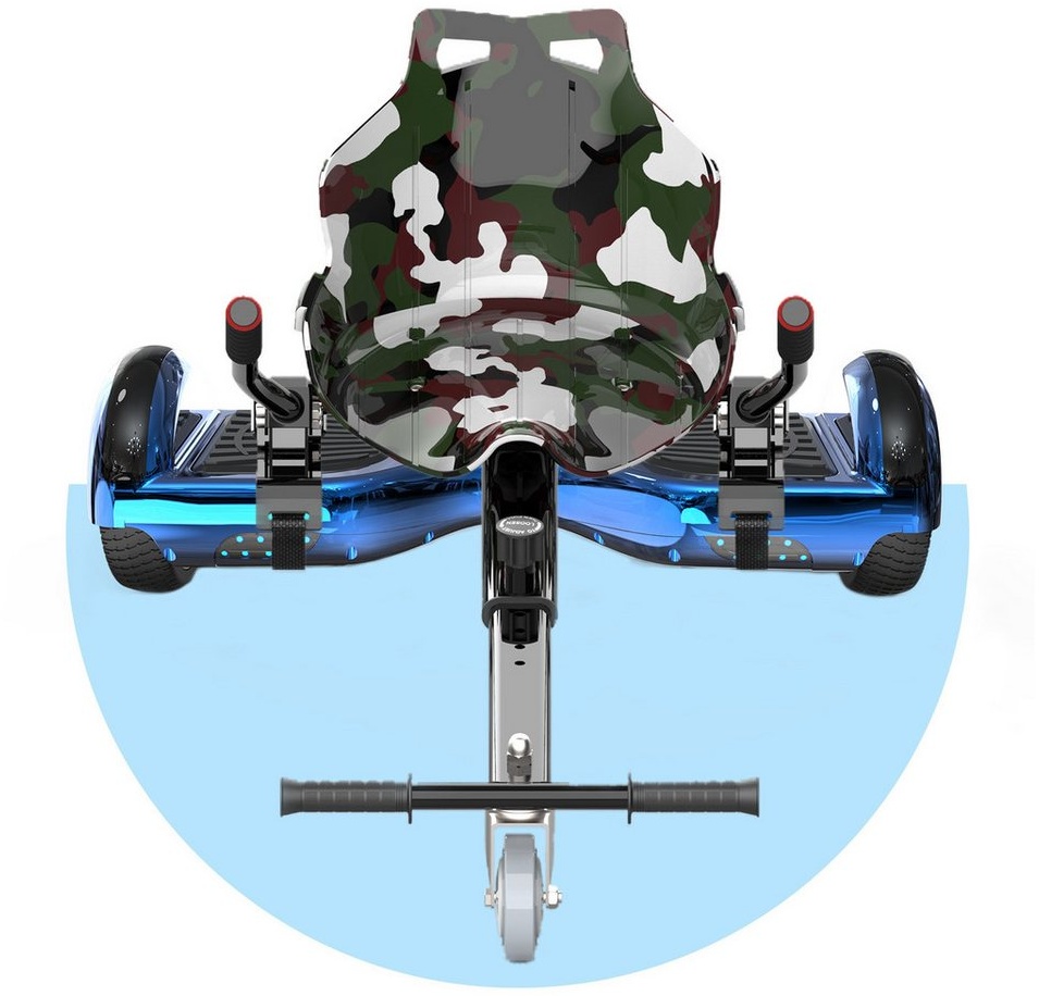 RCB TECH Balance Scooter Kart Set, 6,5 Zoll Hoverboard mit Sitz für Kinder, Hoverboard mit Go-Kart, 120,00 W, 12,00 km/h, bis zu 10 km Reichweite, keine Straßenzulassung blau
