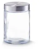 Zeller Vorratsglas mit Edelstahldeckel, rund 19917 , Fassungsvermögen: 1100 ml