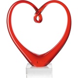 LEONARDO Deko-Figur Heart 24 cm Glas Rot