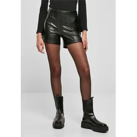 URBAN CLASSICS Synthetic Leather Kurze Hose Black 4XL