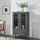 [en.casa] Vitrine Søndersø 70 x 31 x 115 cm Dunkelgrau