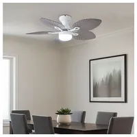 GLOBO LED Deckenventilator, dimmbar, Fernbedienung, Vor-Rücklauf, D 107 cm