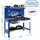 Simonrack Werkbank für Werkstatt, 910x610 mm, Lochwand und Schublade, Tragfähigkeit 400 kg, Blau)