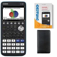 DynaTech Casio Taschenrechner FX-CG 50 Grafikrechner + Schutztasche + Buch - wissenschaftlicher Schulrechner Nicht programmierbar Tasten elektronisches Farbdisplay für Schule Gymnasium Batterie Studium