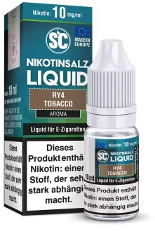RY4 Tobacco 10ml NicSalt Liquid by SC 10ml / 10mg