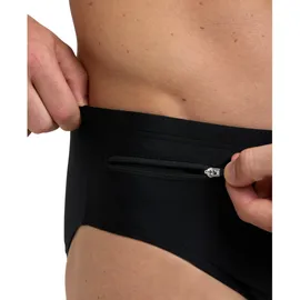 Arena Badehose SWIMSUIT ZIPPED BRIEF 9CM Black 5