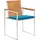 vidaXL Gartenstuhl 6 St. mit Kissen 6 x 6 x 6 cm blau