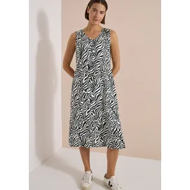Cecil Midikleid Zebraprint Grün/Mehrfarbig 46