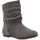 VAN HILL Damen Schlupfstiefel Stiefeletten Bequeme Schuhe 812201, Farbe: Hellgrau, Größe: 36 - Grau - 36