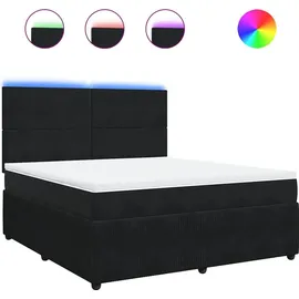 vidaXL Boxspringbett 180 x 200 cm Schwarz