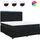 vidaXL Boxspringbett 180 x 200 cm Schwarz