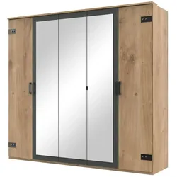 Kleiderschrank  Malmö ¦ holzfarben ¦ Maße (cm): B: 225 H: 210 T: 58