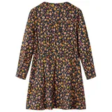 vidaXL Kinderkleid mit Langen Ärmeln Marineblau 128
