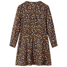 vidaXL Kinderkleid mit Langen Ärmeln Marineblau 128