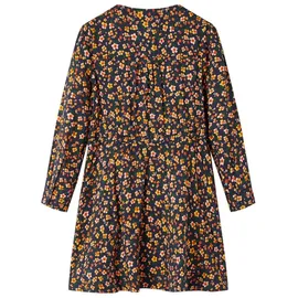 vidaXL Kinderkleid mit Langen Ärmeln Marineblau 128