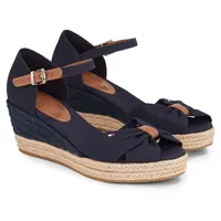 Tommy Hilfiger BASIC OPEN TOE MID WEDGE Keilsandalette geschlossener Fersenkappe blau