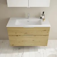 Burgbad Eqio Slim Keramik-Waschtisch, 2 Auszüge, SHBT102F5662C0001G0146,