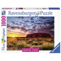Ravensburger Puzzle 1000 Teile Puzzle Beautiful Places Ayers Rock in Australien 15155, 1000 Puzzleteile
