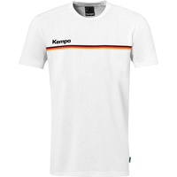 Kempa T-Shirt Team Germandy T-Shirt mit Deutschland-Muster - weiß