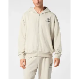 Plein Sport Scratch Kapuzensweatjacke Grau/Beige 4XL