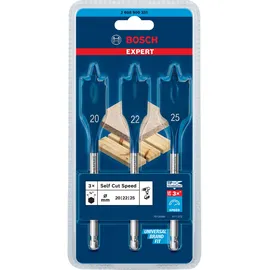 Bosch Flachfräsbohrer-Set 20/22/25 mm 3-tlg.