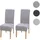 Mendler Esszimmerstuhl Latina Stoff hellgrau 2er Set