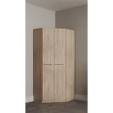 Priess Barcelona Eckschrank 78 x 193 x 78 cm beige