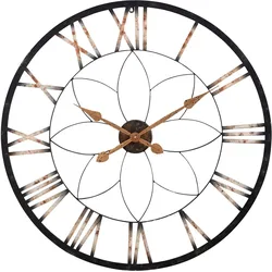 Wanduhr HEINE HOME, schwarz, Wanduhren, B/H: 80cm x 80cm, B:80cm H:80cm