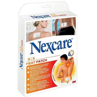 Nexcare Wärmepflaster, 9,5 cm x 13 cm, 5 selbstklebende Wärmepflaster pro Packung, zur Linderung von Muskelschmerzen, Steifheit, Verspannungen oder Rückenschmerzen, Thermotherapie