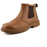 MEIION meine arbeitsschuhe Kodiak Sicherheitsschuhe Arbeitsstiefel für Männer und Frauen, wasserdichte Arbeitsstiefel aus Leder - 39 EU